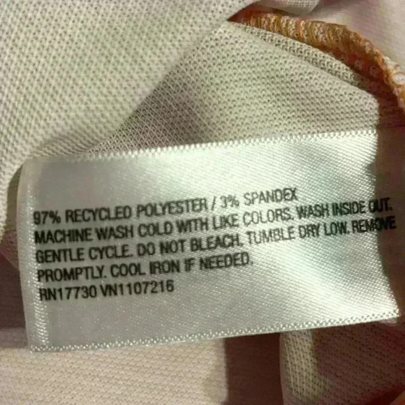 NWT Goodfellow & Co. Orange Striped Polo Shirt Size XXL. - Picture 6 of 6